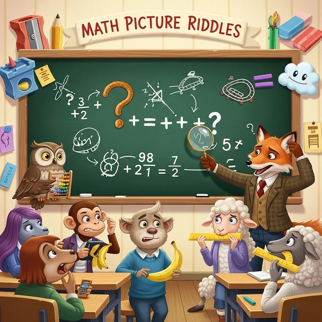 310+ Math Picture Riddles with Answers PDF | Fun Riddles for Kids ...