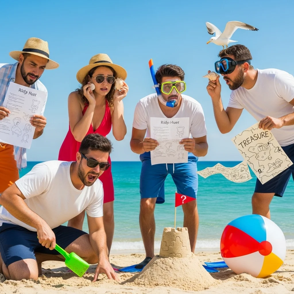 beach scavenger hunt riddles