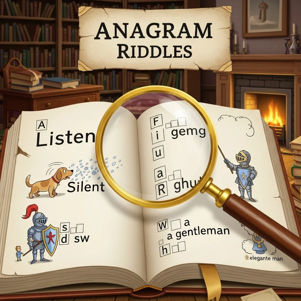 🌀 Simple Anagram Riddles for Quick Smiles