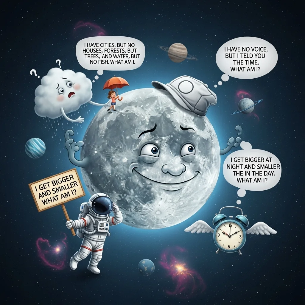 🌙 Riddles Inspired by the Moon’s Appearance