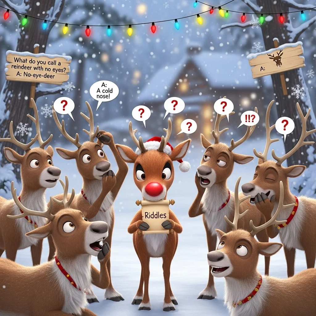 🌟 Smart Reindeer Riddles for Adults