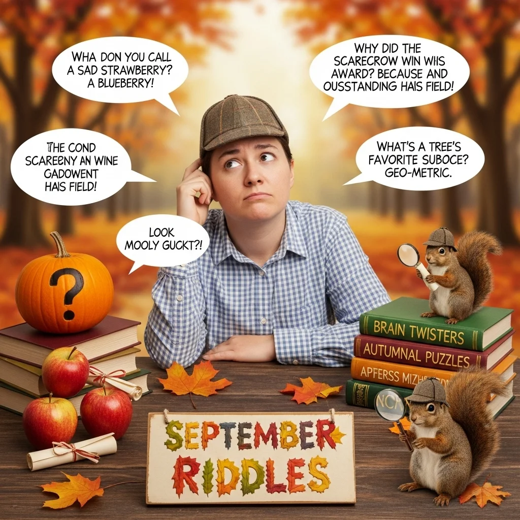 🍂 Poetic September Riddles with Imagery