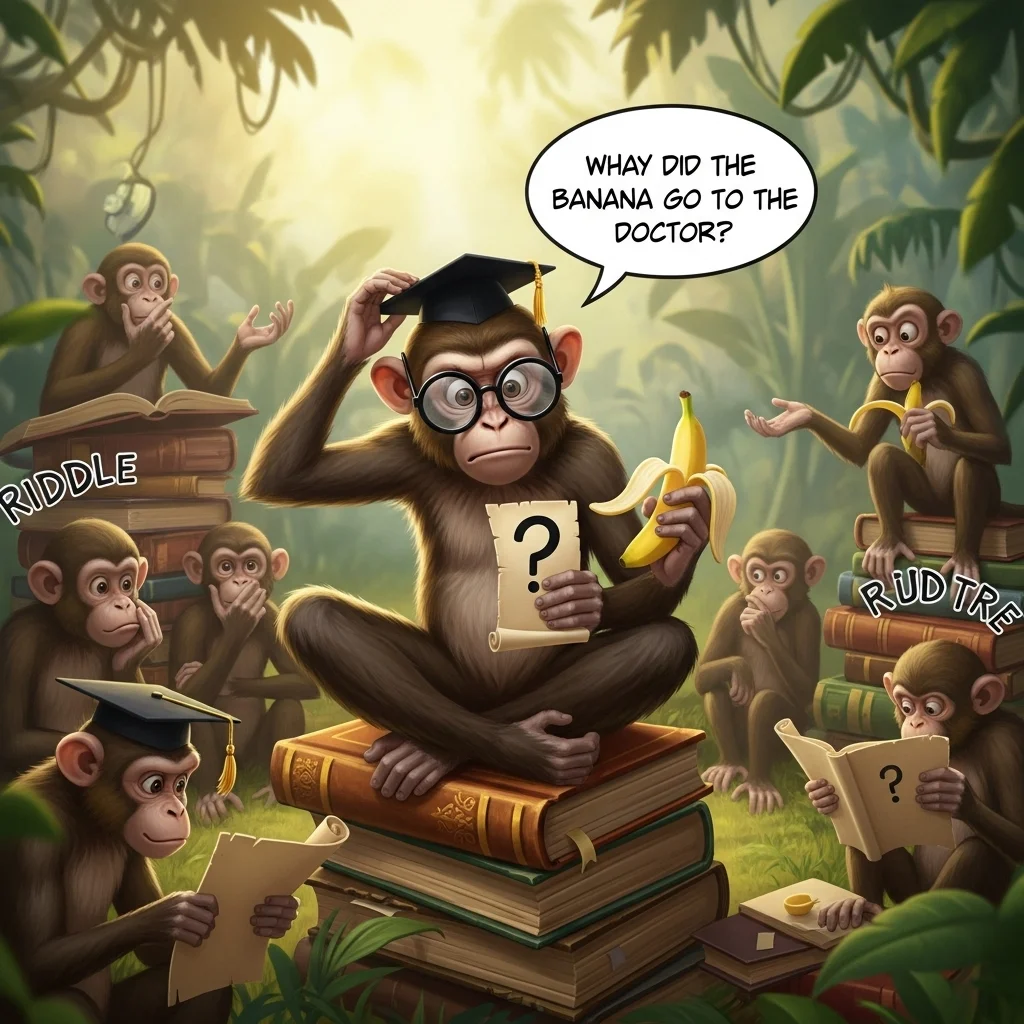 🍌 Easy Monkey Riddles for Kids
