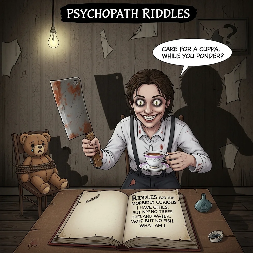 🧠 High-Level Psychopath Riddles for Adults