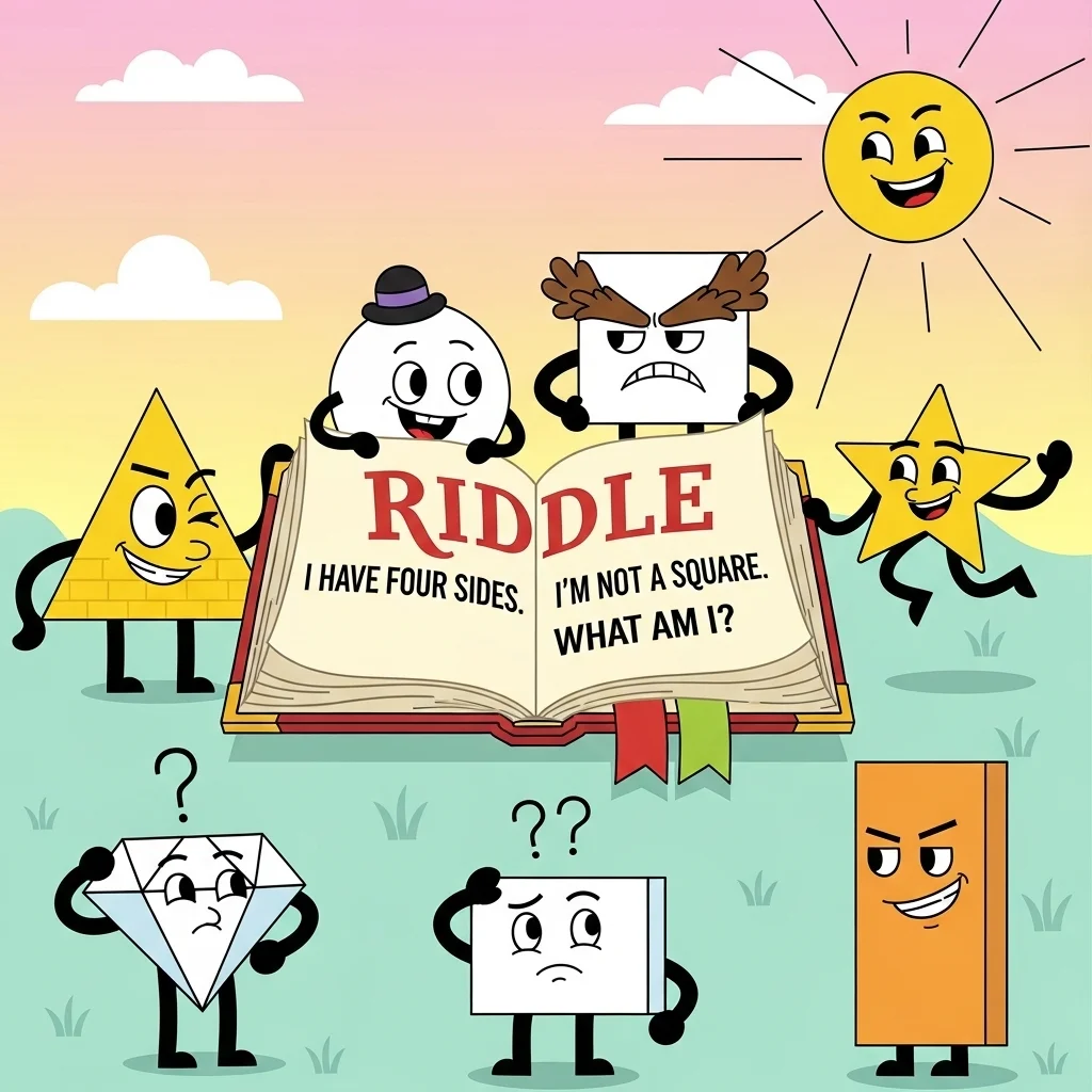 Two Square Riddle 310+ 2D Shape Riddles with Answers (Fun & Easy Geometry Brain Teasers ...